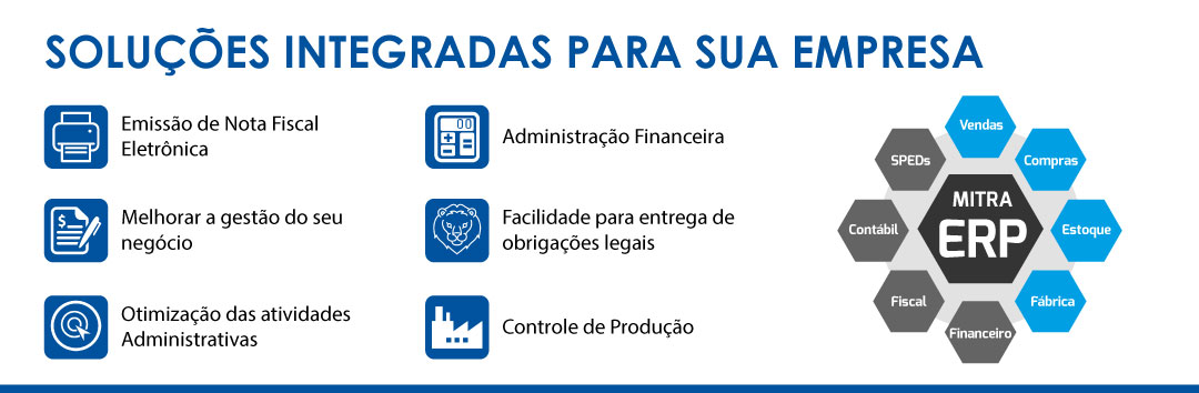 Estoque, Faturamento, NFe, SPED, Contabilidade, Financeiro, Compras